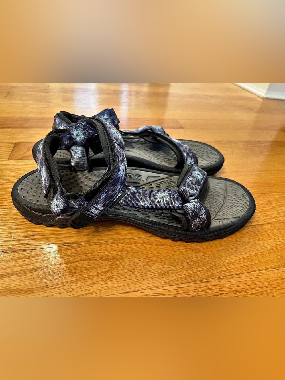 Teva Original Universal Women's Blue & Black Sandals US 10